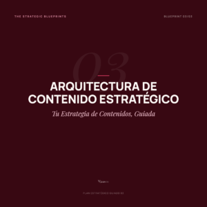 Blueprint 3 · Arquitectura de Contenido Estratégico